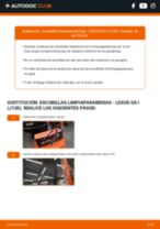 Cómo cambiar y ajustar Escobillas de limpiaparabrisas LEXUS GX: tutorial pdf