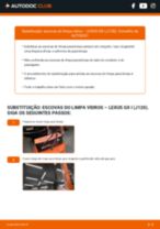 Manual DIY sobre como substituir o Escovas do Limpa Vidros no LEXUS GX