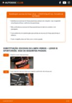 O guia profissional para substituir o produto Escovas do Limpa Vidros no teu Lexus IS SportCross 200 (GXE10_)