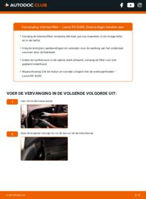 Vervanging uitvoeren: Interieurfilter 400h AWD (MHU38_) Lexus RX XU30