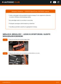 Kako izvesti menjavo: Metlica brisalnika stekel IS I Sportcross (XE10) 200 (GXE10_)