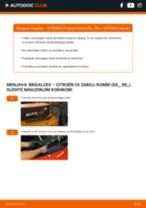 zadaj in spredaj Metlica brisalnika stekel CITROËN C5 zaboj /kombi (DE_, RE_) | PDF vodič za zamenjavo