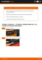 Profesionálny sprievodca výmenou súčiastky Brzdový kotouč na tvojom aute CITROËN C5 Kasten/Kombi (DE_, RE_) 1.6 HDi