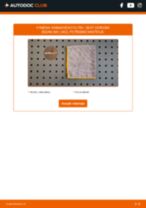 Podrobné PDF tutoriály, jak vyměnit Kabinovy filtr na autě SEAT CORDOBA (6K1, 6K2)