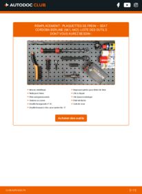 Comment effectuer un remplacement de Plaquette de frein 1.9 TDI Seat Cordoba 6K1