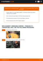 DIY manual on replacing PORSCHE 911 Wiper Blades