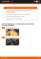 Hur byter man Torkarbladsats bak och fram VW POLO Box (86CF) - handbok online