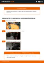Montering Vindusviskerblad PORSCHE 911 - steg-for-steg manualer