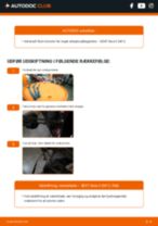 Udskiftning af Viskerblade foran og bag SEAT IBIZA II (6K1): manual pdf
