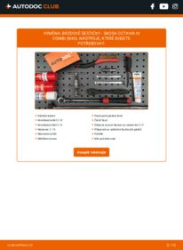 Jak provést výměnu: Brzdové Destičky Octavia IV Combi (NX5) 1.5 TSI
