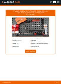 Ako vykonať výmenu: Brzdové Platničky na Octavia IV Combi (NX5) 1.5 TSI