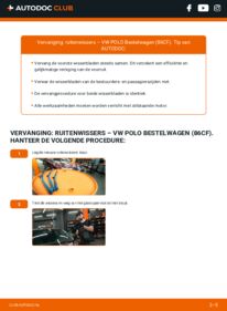 Vervanging uitvoeren: Ruitenwissers 1.3 VW POLO Box (86CF)
