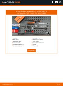 How to carry out replacement: Brake Pads 1.0 TSI SKODA Fabia IV Schrägheck (PJ3)