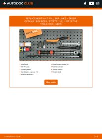 How to carry out replacement: Anti Roll Bar Links 1.9 TDI SKODA Octavia I Kasten / Kombi (1U5)