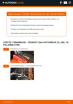 Peugeot 206+ 1.1 LPG reparera bruksanvisning