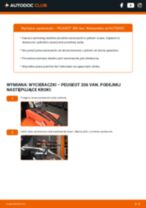 Profesjonalny poradnik wymiany produktu Pióro wycieraczki w Twoim samochodzie PEUGEOT 206 Van 1.4 HDi