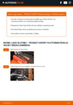 PEUGEOT Expert II Platforma/Šasija 2020 instrukcijas par remontu un apkopi