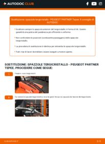Sostituzione di Tergicristalli Peugeot Partner Tepee 1.6 HDi 16V