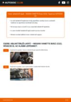 Lépésről-lépésre PDF-útmutató - NISSAN VANETTE Bus (C22) Törlőlapát csere