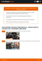 Sostituzione Tergicristalli anteriore e posteriore NISSAN VANETTE Box (C120): tutorial PDF passo-passo