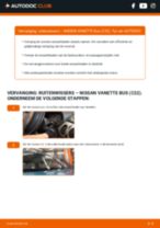Stap-voor-stap PDF-handleidingen over het veranderen van NISSAN VANETTE Bus (C22) Ruitenwissers
