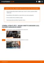 Profesionální průvodce výměnou součástky Palivový filtr na tvém autě Vanette C22 1.5