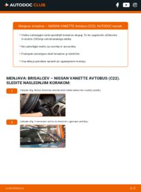 Kako izvesti menjavo: Metlica brisalnika stekel Vanette Minibus (C22) 2.0 D