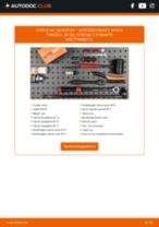 Смяна на предна лява Свързваща щанга на MERCEDES-BENZ E-CLASS Estate (S124): ръководство pdf