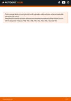 Samm-sammuline PDF-juhend VW TRANSPORTER V Bus (7HB, 7HJ, 7EB, 7EJ, 7EF) Pesurikumm asendamise kohta