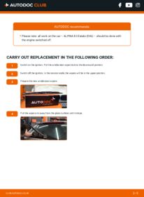 How to carry out replacement: Wiper Blades 3.3 ALPINA B3 Estate (E46)