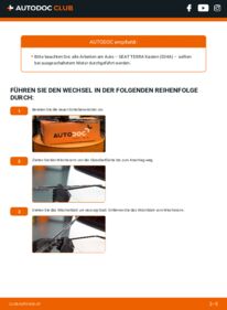 Wie der Austausch bewerkstelligt wird: Scheibenwischer 0.9 SEAT TERRA Box (024A)