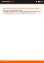 When to change Emergency brake pads on MERCEDES-BENZ E-CLASS (W210): pdf manual
