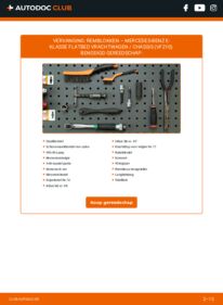 Vervangen: Remblokken E 220 CDi (210.606) MERCEDES-BENZ E-Klasse Pritsche / Fahrgestell (VF210)