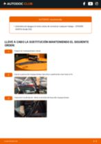 La guía profesional para realizar la sustitución de Escobillas de Limpiaparabrisas en tu Citroen Xantia Familiar 1.9 Turbo D