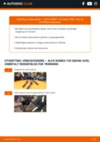 Montering Vindusviskerblad ALFA ROMEO 159 (939) - steg-for-steg manualer