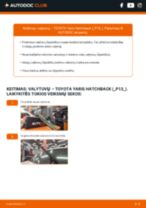 Kaip pakeisti Stiklo valytuvai mano Yaris II Hatchback (XP9) 1.3 VVT-i (NCP90_)? Išsamios instrukcijos
