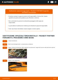 Sostituzione di Tergicristalli Peugeot Partner K9 1.6 HDi 16V