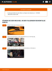 Wie der Wechsel durchführt wird: Scheibenwischer Citroen Berlingo mk2 1.6 HDi 90 16V tauschen