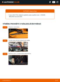 Jak provést výměnu: List stěrače Berlingo II Van (B9) 1.6 HDi 16V