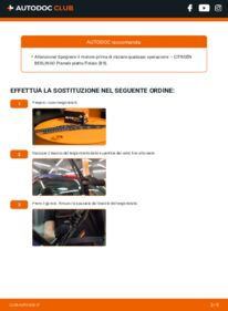 Sostituzione di Tergicristalli Citroen Berlingo Camion pianale 1.6 HDi 90 16V