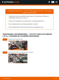 Vervanging uitvoeren: Ruitenwissers 1.4 D (NLP130_) Toyota Yaris xp13