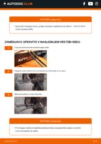 Vodič PDF po korakih za menjavo VOLVO XC70 CROSS COUNTRY Metlica brisalnika stekel