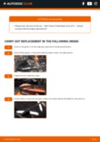 DIY SEAT change Wiper blade rear and front - online manual pdf