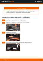 Trin-for-trin PDF-tutorial om skift af SEAT IBIZA SPORTCOUPE Box Body / Hatchback (6J1) Viskerblade