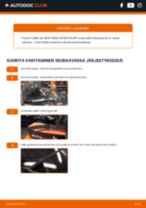 Vaiheittainen PDF-opas: kuinka vaihtaa SEAT IBIZA SPORTCOUPE Box Body / Hatchback (6J1) -mallin Pyyhkijänsulat