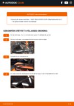 Steg-för-steg-guide i PDF om att byta Torkarblad i SEAT IBIZA SPORTCOUPE Box Body / Hatchback (6J1)