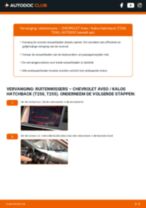 Stap-voor-stap PDF-handleidingen over het veranderen van CHEVROLET AVEO Hatchback (T250, T255) Ruitenwissers