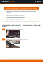 VW TIGUAN (AD1) Klaasipuhasti harjad vahetus - nõuanded ja nipid