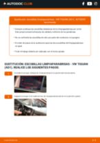Cómo cambiar Escobilla delanteras y traseras VW TIGUAN (AD1) - manual en línea