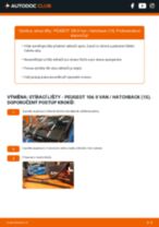 Profesionální průvodce výměnou součástky List stěrače na tvém autě PEUGEOT 106 Van (1_) 1.5 D